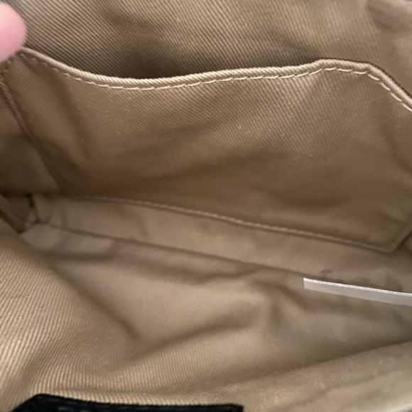 Talbots Black and Tan Plaid Wristlet with Penguin Applique - Picture 4 of 5